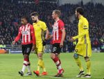 Eindhoven, 6 December 2016 Laatse groepswedstrijd in de Champions League Seizoen 2016/2017 PSV-FC Rostov, eindstand 0-0 en uitschakeling voor het gehele Europese Voetbal.
Siem de Jong