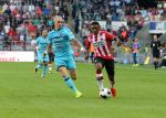 Eindhoven, 18 September 2016 PSV-Feyenoord, eindstand 0-1 Kompetitie Seizoen 2016/2017
Steven Bergwijn Rick Karsdorp