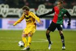 NEC - VVV  17-12-2011 Eredivisie, 2011-2012 2 - 0
NEC player Ryan Koolwijk (R),  VVV player Barry Maquire (L)
Photo: EIB/Ton Niessing