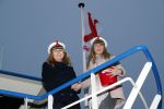 Amsterdam 1 december 2017
Wereld aidsdag met Nicolette Kluijver en Angela Groothuizen.
Ze varen met de pond achter Centraal Station naar de overkant van het IJ