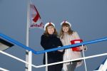 Amsterdam 1 december 2017
Wereld aidsdag met Nicolette Kluijver en Angela Groothuizen.
Ze varen met de pond achter Centraal Station naar de overkant van het IJ