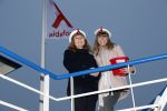 Amsterdam 1 december 2017
Wereld aidsdag met Nicolette Kluijver en Angela Groothuizen.
Ze varen met de pond achter Centraal Station naar de overkant van het IJ