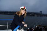Amsterdam 1 december 2017
Wereld aidsdag met Nicolette Kluijver en Angela Groothuizen.
Ze varen met de pond achter Centraal Station naar de overkant van het IJ