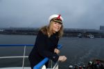 Amsterdam 1 december 2017
Wereld aidsdag met Nicolette Kluijver en Angela Groothuizen.
Ze varen met de pond achter Centraal Station naar de overkant van het IJ