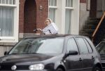 Amsterdam 16 november 2017 
Eva Jinek bij haar huis