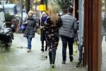 Amsterdam 21 november 2017 
Glennis Grace met een kennis na een lunch in Amsterdam zuid.