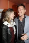 Amsterdam 14 november 2017
Presentatie Linda Man met Linda de Mol en Johnny de Mol in de bijlmerbajes. Johnny met zijn zwangere vriendin Anouk v Schie