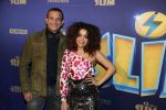 Amsterdam 3 december 2017
Premiere Familie Slim in Tuschinski.
Najib Amhali met Precious Bostelaar