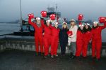 Amsterdam 1 december 2017
Wereld aidsdag met Nicolette Kluijver en Angela Groothuizen.
Ze varen met de pond achter Centraal Station naar de overkant van het IJ