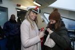 Amsterdam 1 december 2017
Wereld aidsdag met Nicolette Kluijver en Angela Groothuizen.
Ze varen met de pond achter Centraal Station naar de overkant van het IJ