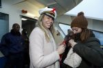 Amsterdam 1 december 2017
Wereld aidsdag met Nicolette Kluijver en Angela Groothuizen.
Ze varen met de pond achter Centraal Station naar de overkant van het IJ