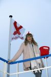Amsterdam 1 december 2017
Wereld aidsdag met Nicolette Kluijver en Angela Groothuizen.
Ze varen met de pond achter Centraal Station naar de overkant van het IJ
