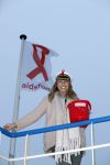 Amsterdam 1 december 2017
Wereld aidsdag met Nicolette Kluijver en Angela Groothuizen.
Ze varen met de pond achter Centraal Station naar de overkant van het IJ