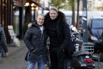 Amsterdam 22 november 2017 
Thomas Berge op straat in Amsterdam zuid met Billy Dans