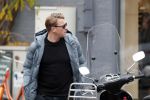 Amsterdam 22 november 2018
Bart Willemsen ( vriend Sylvie meis) op terras en straat in Amsterdam zuid.
