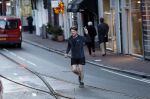 Amsterdam 17 december 2018
Beau v Erven Dorens hard lopend in het centrum van Amsterdam.