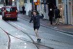 Amsterdam 17 december 2018
Beau v Erven Dorens hard lopend in het centrum van Amsterdam.