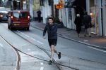 Amsterdam 17 december 2018
Beau v Erven Dorens hard lopend in het centrum van Amsterdam.