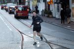 Amsterdam 17 december 2018
Beau v Erven Dorens hard lopend in het centrum van Amsterdam.
