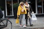 Amsterdam, 16 November 2018 Ans Markus op de PC HooftstraatConnie Witteman met Constanza Breukhoven op de PC Hoofstraat