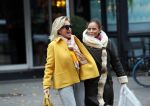 Amsterdam, 16 November 2018 Ans Markus op de PC HooftstraatConnie Witteman met Constanza Breukhoven op de PC Hoofstraat