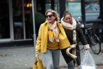Amsterdam, 16 November 2018 Ans Markus op de PC HooftstraatConnie Witteman met Constanza Breukhoven op de PC Hoofstraat