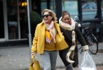 Amsterdam, 16 November 2018 Ans Markus op de PC HooftstraatConnie Witteman met Constanza Breukhoven op de PC Hoofstraat
