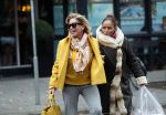 Amsterdam, 16 November 2018 Ans Markus op de PC HooftstraatConnie Witteman met Constanza Breukhoven op de PC Hoofstraat