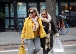 Amsterdam, 16 November 2018 Ans Markus op de PC HooftstraatConnie Witteman met Constanza Breukhoven op de PC Hoofstraat
