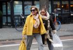 Amsterdam, 16 November 2018 Ans Markus op de PC HooftstraatConnie Witteman met Constanza Breukhoven op de PC Hoofstraat