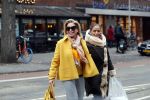 Amsterdam, 16 November 2018 Ans Markus op de PC HooftstraatConnie Witteman met Constanza Breukhoven op de PC Hoofstraat