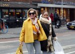 Amsterdam, 16 November 2018 Ans Markus op de PC HooftstraatConnie Witteman met Constanza Breukhoven op de PC Hoofstraat