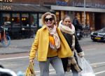 Amsterdam, 16 November 2018 Ans Markus op de PC HooftstraatConnie Witteman met Constanza Breukhoven op de PC Hoofstraat