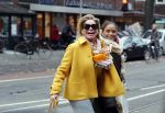 Amsterdam, 16 November 2018 Ans Markus op de PC HooftstraatConnie Witteman met Constanza Breukhoven op de PC Hoofstraat