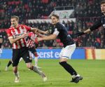 Eindhoven,24 November 2019
Kompetitie Seizoen 2018-2019 PSV-SC Heerenveen, eindstand 3-0
Daniel Schwaab Daniel Hoegh en Sam Lammers
