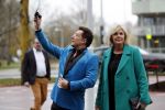 Amsterdam 6 december 2018
Koningin Maxima opent het nieuwe pand van de postcodeloterij. Gerard Joling en irene Moors