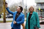 Amsterdam 6 december 2018
Koningin Maxima opent het nieuwe pand van de postcodeloterij. Gerard Joling en irene Moors