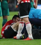 Eindhoven, 24 Oktober 2018 PSV-Tottemham Hotspur.
Duel in de voorronde Champions League, eindstand 2-2.
Hirving Lozano geblesseerd