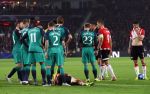 Eindhoven, 24 Oktober 2018 PSV-Tottemham Hotspur.
Duel in de voorronde Champions League, eindstand 2-2.
Hirving Lozano geblesseerd