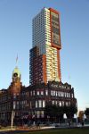 Rotterdam 15 november 2018
Memphis Depay heeft de penthouse in appartementen complex Montevideo in Rotterdam. Het ligt naast Hotel New York en de Erasmusbrug.