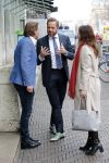 Den Haag 3 december 2018
Minister Hugo de Jonge arriveert bij libelle Nieuwscafe ( in Dudok. Ebru Umar interviewt hem. matthijs Albers intervieuwt hem