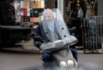 Amsterdam 22 november 2018
Huub Stapel op zijn scooter.