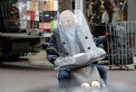 Amsterdam 22 november 2018
Huub Stapel op zijn scooter.