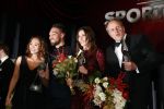 Amsterdam 19 december 2018
Sportman van het jaar verkiezing in afas live. Kjeld Nuis met Sportvrouw van het Jaar 2018 Suzanne Schulting, gehandicapte sporter van het Jaar 2018 Bibian Mentel en de coaches van het Jaar 2018 Jac Orie en Raemon Sluijter De baanwielrenners werden ploeg van het jaar, Marianne Timmer kreeg een ouvre prijs en Rico Verhoeven werd door de Zapp kijkers gekozen tot meest populaire sporter.