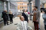 Den Bosch 30 november 2018
Rechtszaak tussen Johan Vlemmix en Patricia Paay. Johan kwam met een look a like pop ( in rolstoel) van zichzelf en Patricia kwam met haar man Robbert Hinfelaar naar de rechtbank in Den Bosch.