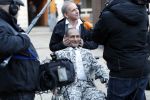 Den Bosch 30 november 2018
Rechtszaak tussen Johan Vlemmix en Patricia Paay. Johan kwam met een look a like pop ( in rolstoel) van zichzelf en Patricia kwam met haar man Robbert Hinfelaar naar de rechtbank in Den Bosch.