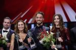 Amsterdam 19 december 2018
Sportman van het jaar verkiezing in afas live. Kjeld Nuis met Sportvrouw van het Jaar 2018 Suzanne Schulting, gehandicapte sporter van het Jaar 2018 Bibian Mentel en de coaches van het Jaar 2018 Jac Orie en Raemon Sluijter De baanwielrenners werden ploeg van het jaar, Marianne Timmer kreeg een ouvre prijs en Rico Verhoeven werd door de Zapp kijkers gekozen tot meest populaire sporter.