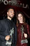 Amsterdam 19 december 2018
Sportman van het jaar verkiezing in afas live. Kjeld Nuis met Sportvrouw van het Jaar 2018 Suzanne Schulting, gehandicapte sporter van het Jaar 2018 Bibian Mentel en de coaches van het Jaar 2018 Jac Orie en Raemon Sluijter De baanwielrenners werden ploeg van het jaar, Marianne Timmer kreeg een ouvre prijs en Rico Verhoeven werd door de Zapp kijkers gekozen tot meest populaire sporter.