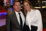 Amsterdam 11 december 2018
Martijn Krabbe met zijn verloofde Deborah Wietzes bij modeshow Nikkie Plessen