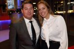 Amsterdam 11 december 2018
Martijn Krabbe met zijn verloofde Deborah Wietzes bij modeshow Nikkie Plessen